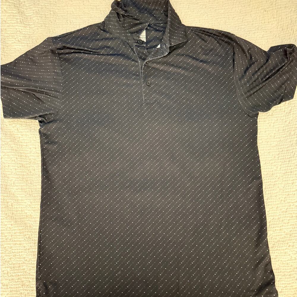 Callaway Men's M Opti-Dri Golf Polo Black White Performance Shirt